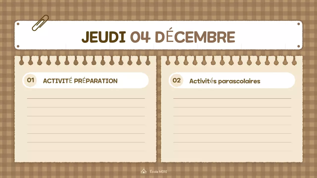 beige vintage class agenda