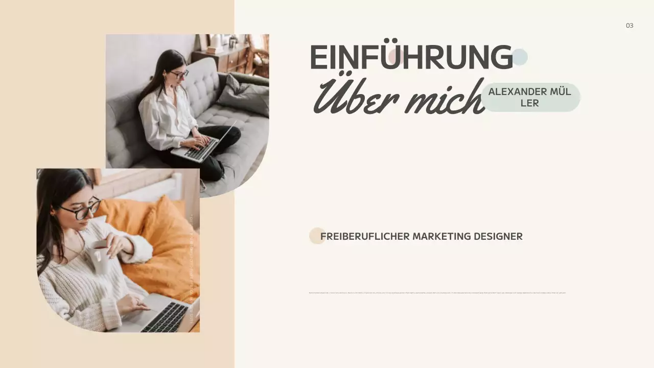 beige abstrakte kreative Mappe