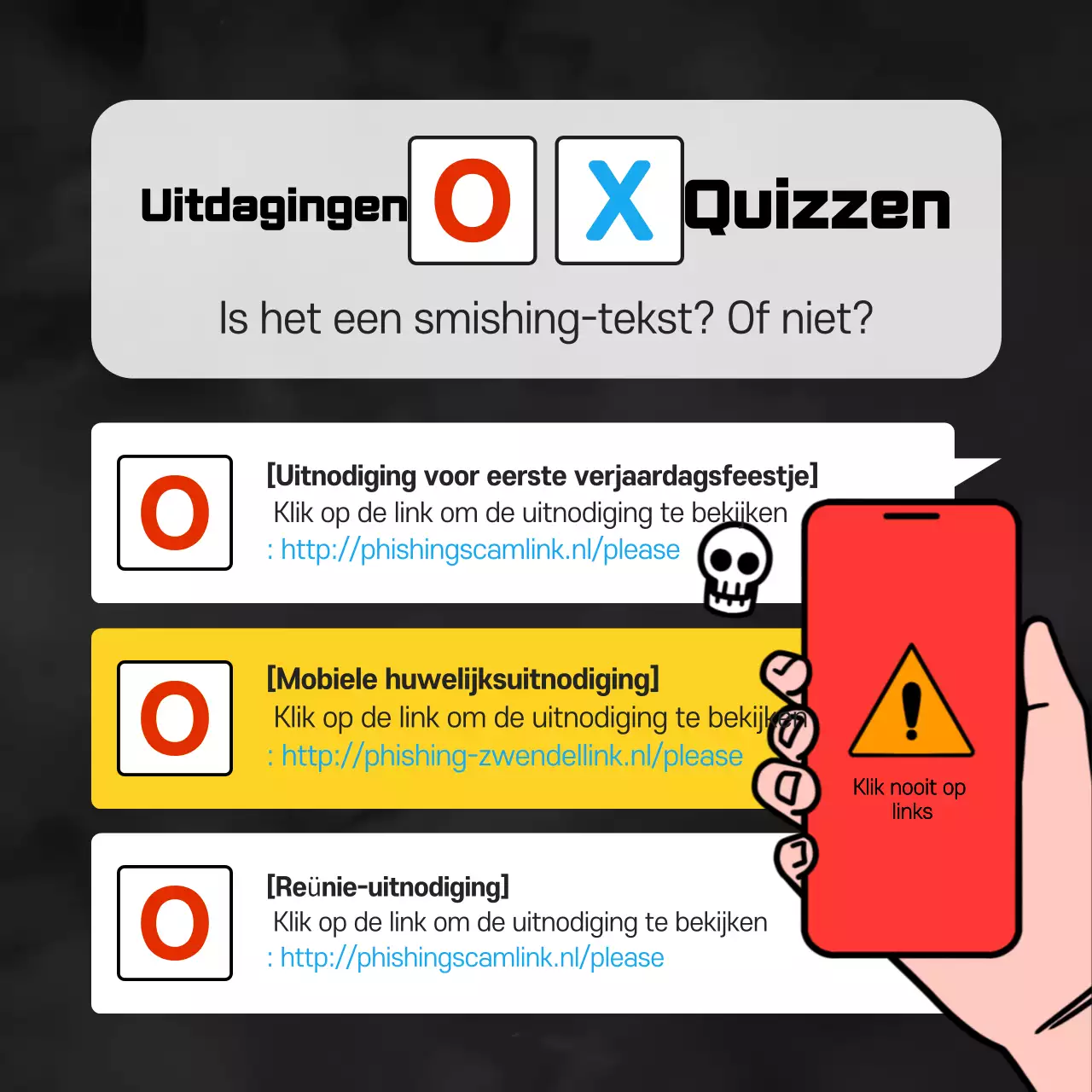 Pas op voor oranje eenvoudige phishing