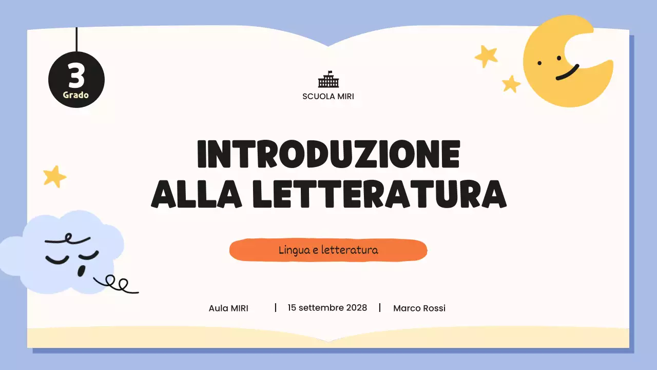 classe blu di letteratura stravagante