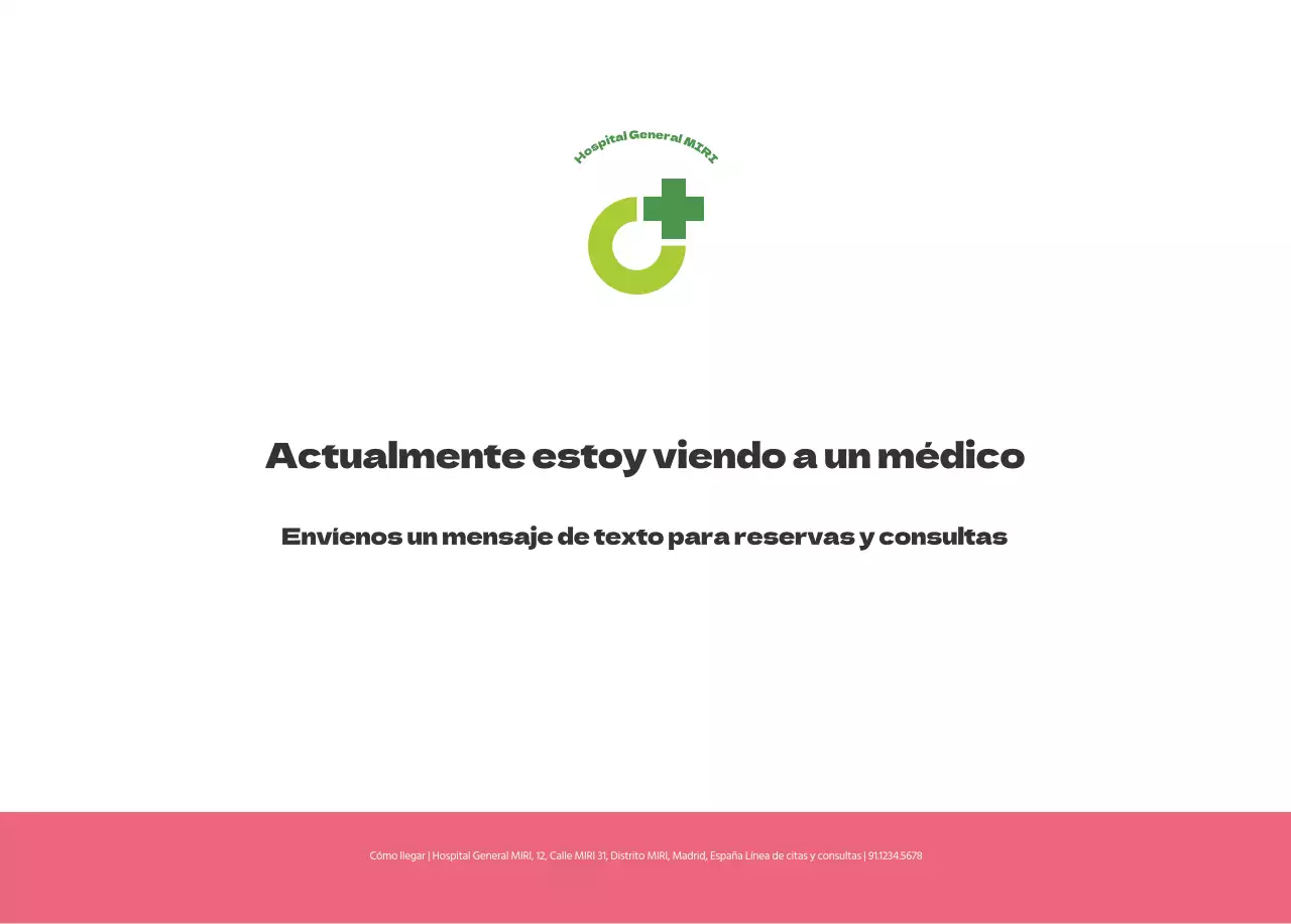 Un hospital festivo con ilustraciones de temática sanitaria y familiar y acentos de color