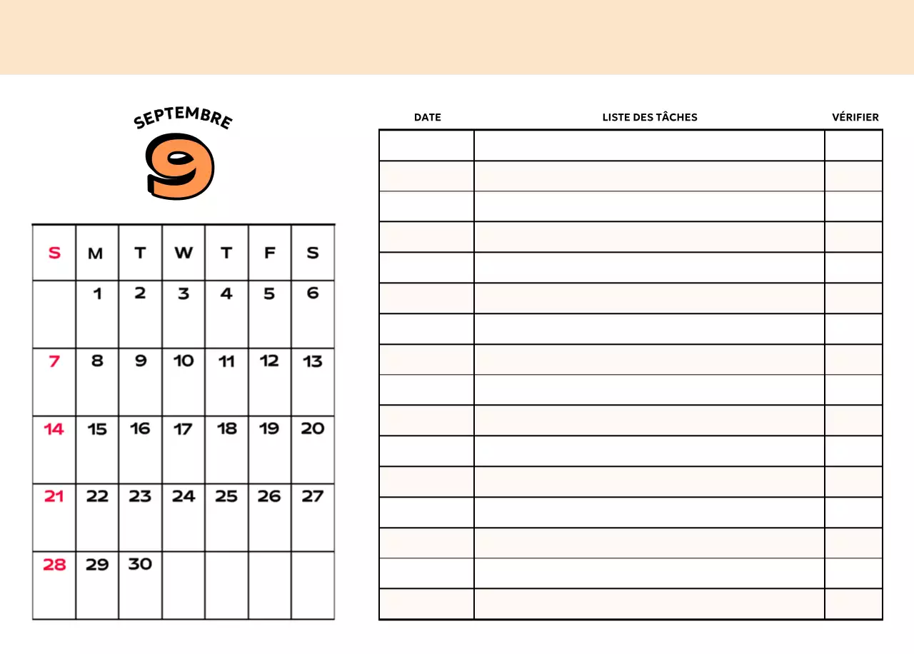 Calendriers colorés avec une variété d'illustrations rétro