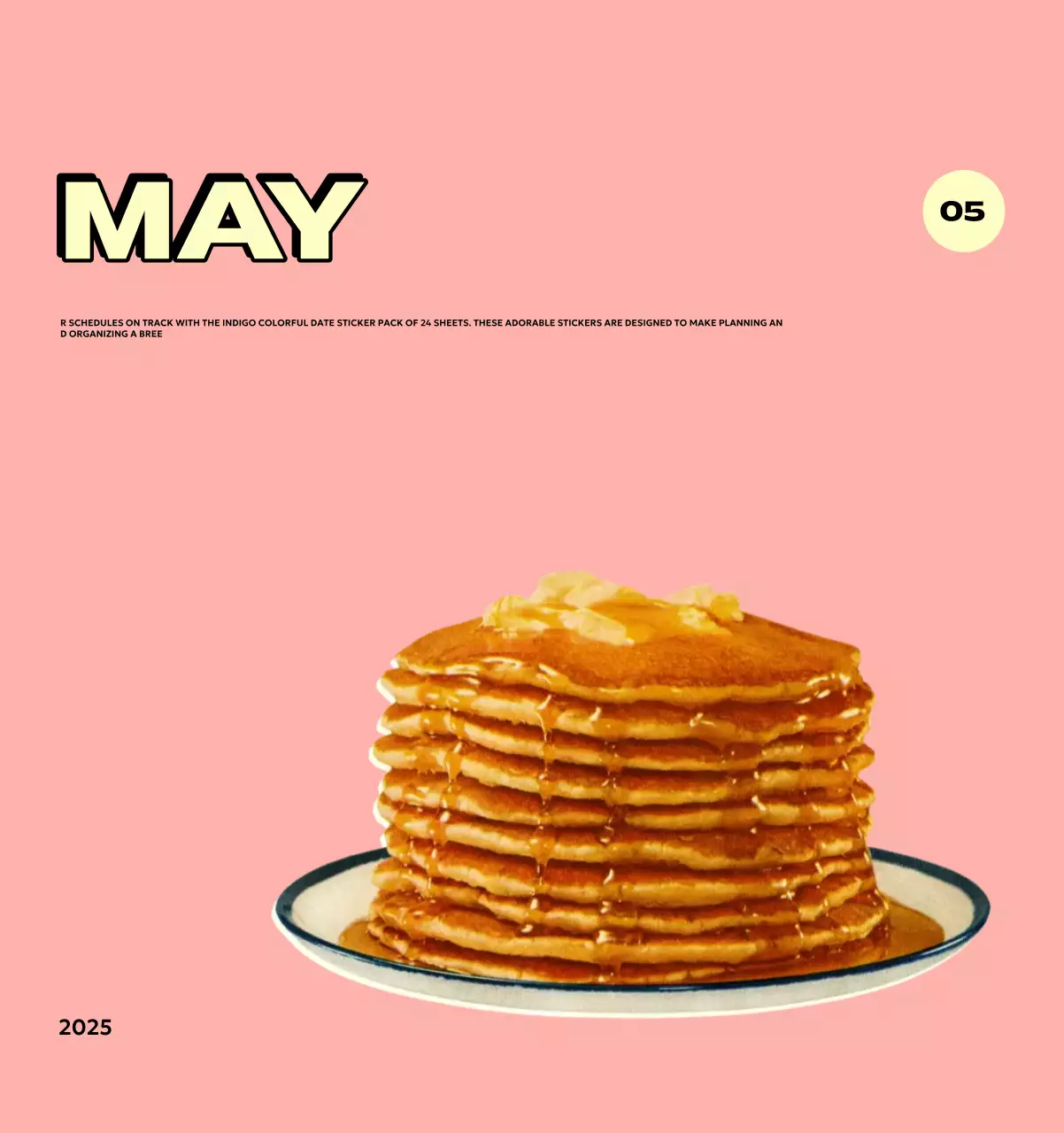 Colorful calendars with a variety of retro illustrations