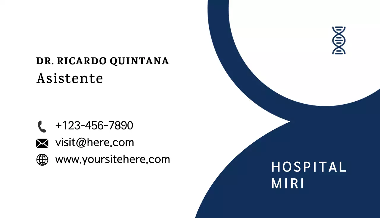 tarjeta sanitaria moderna de la marina