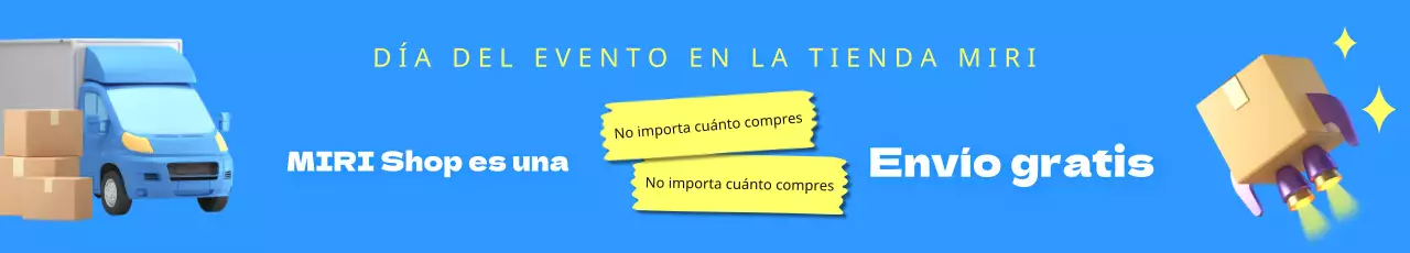 Promocione una sencilla oferta de envío gratuito en azul claro y amarillo