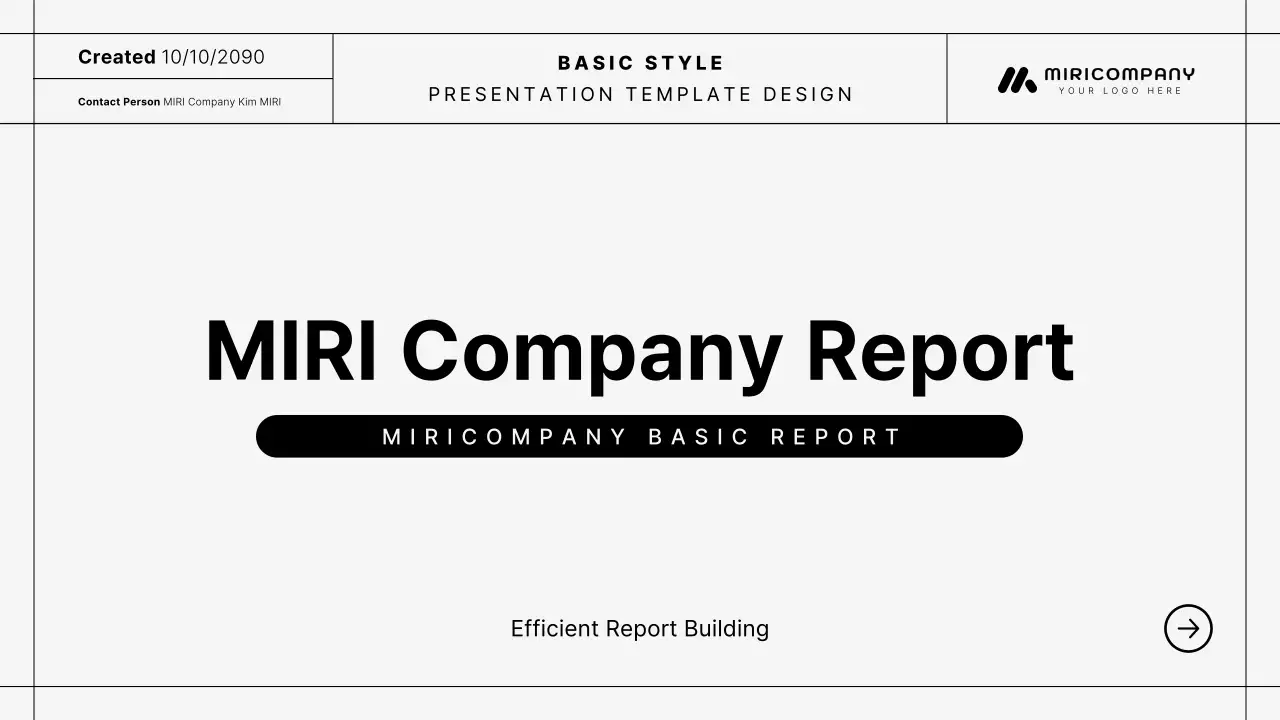 Black Minimal Business Report Document Presentation