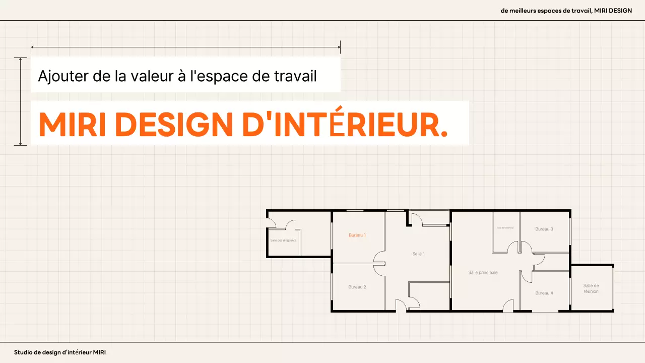 Annonce d'un intérieur moderne orange