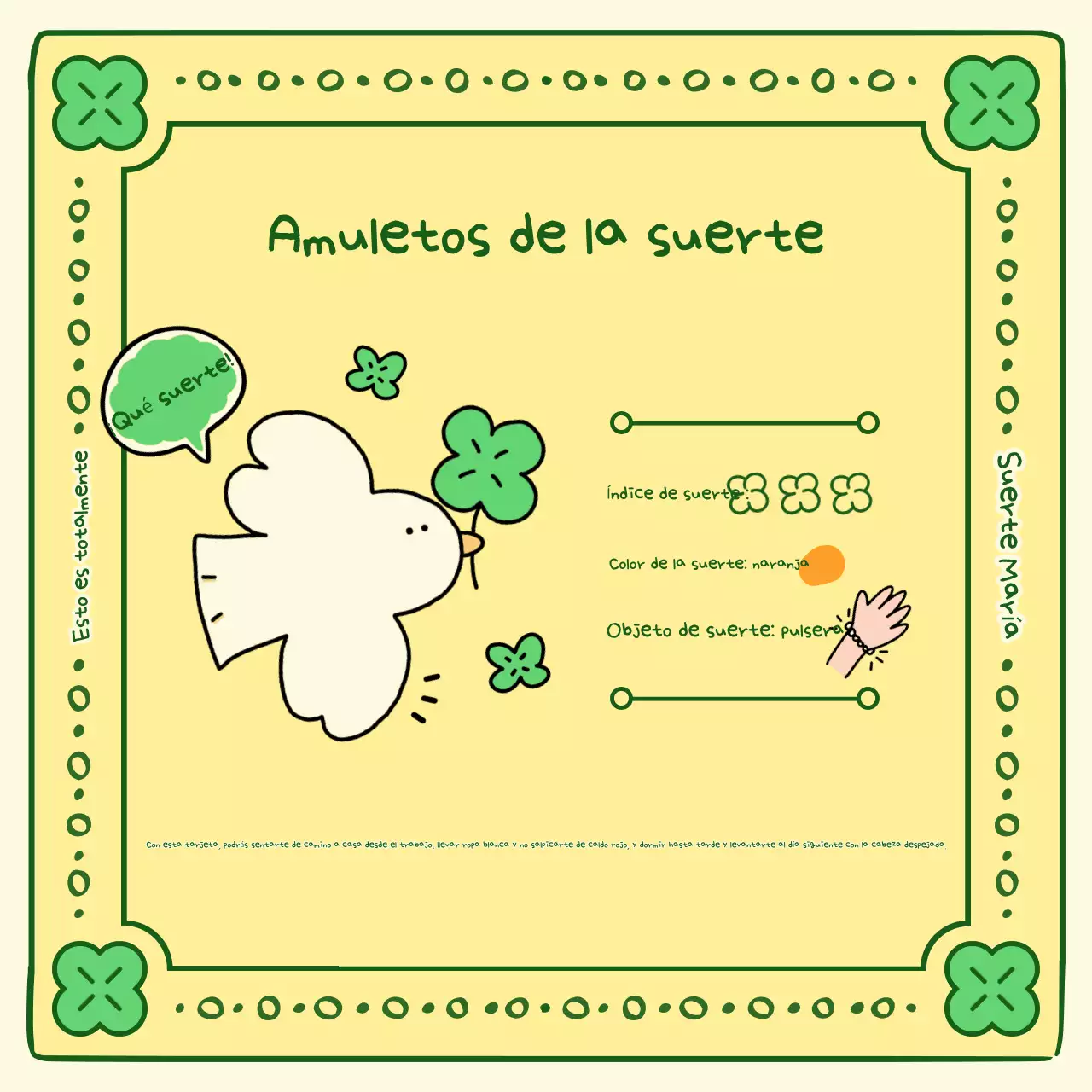 Amuletos de la suerte amarillos