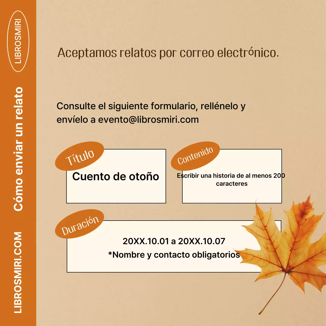 Evento otoñal Brown Vintage