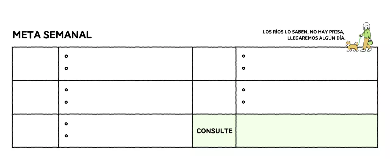 Calendario ilustrado con un bonito estilo de líneas