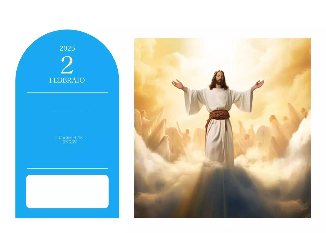 Calendario ecclesiastico blu di concezione moderna