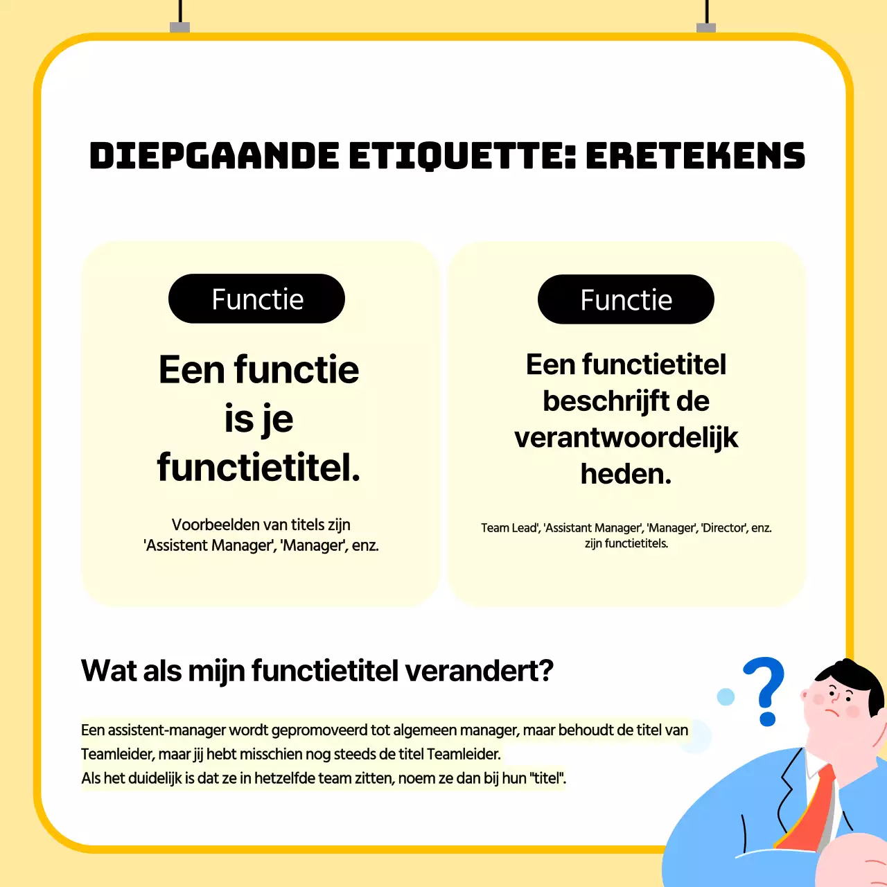 Gele hulpmiddelen voor werkplektraining