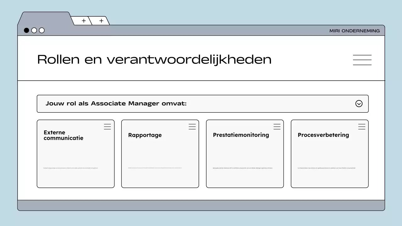 richtlijn blauwe moderne werknemer