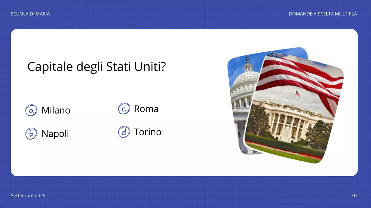 annuncio del quiz ludico blu