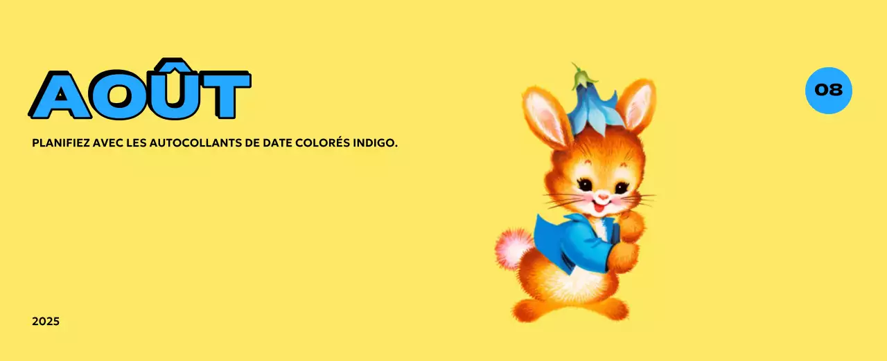 Calendriers colorés avec une variété d'illustrations rétro