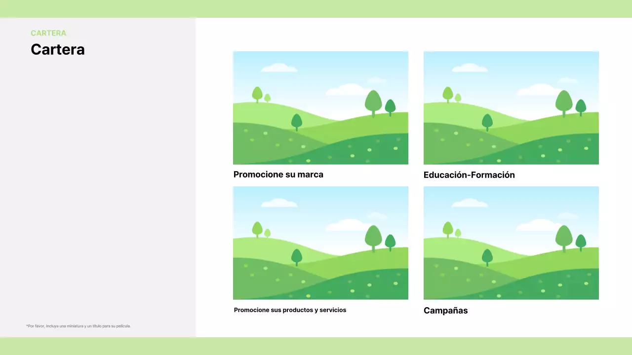 Anuncio anual de cine moderno