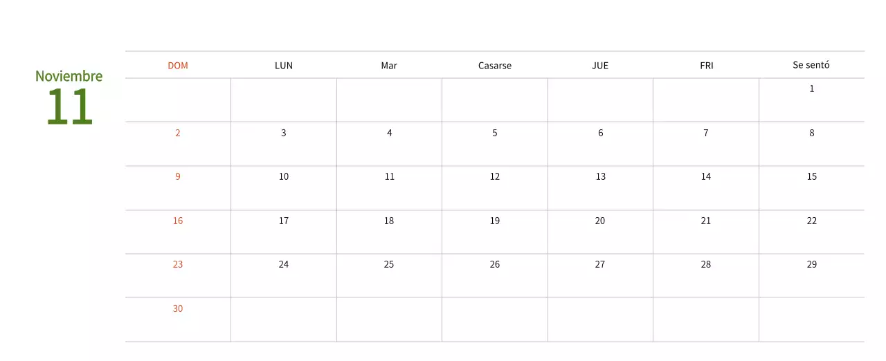 Calendario de Año Nuevo con cálidas ilustraciones
