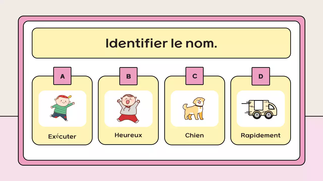 matériel d'étude pour le quiz sur le jeu rose