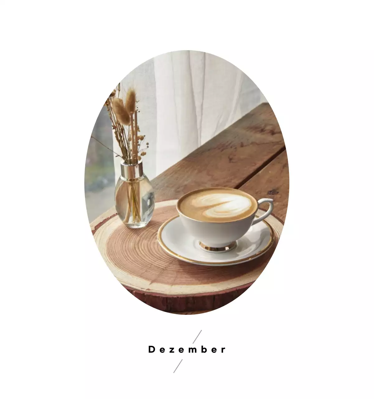 Minimalistischer Kaffee-Kalender
