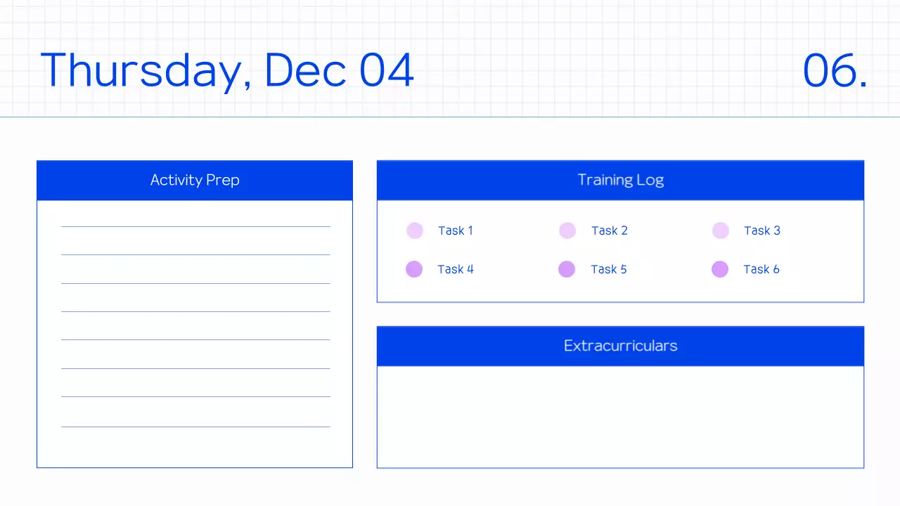 Blue Minimal Class Planner Presentation