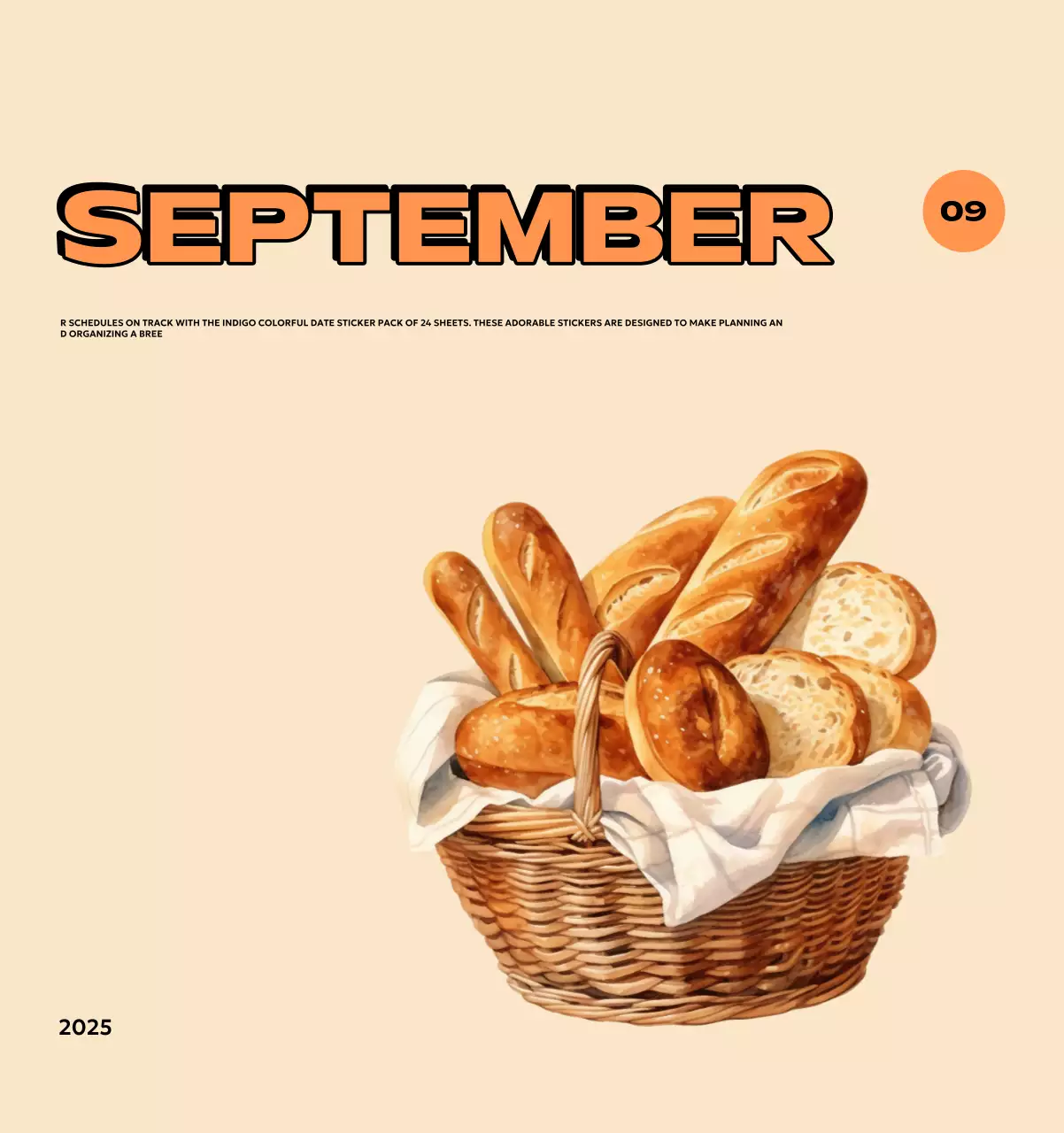 Colorful calendars with a variety of retro illustrations