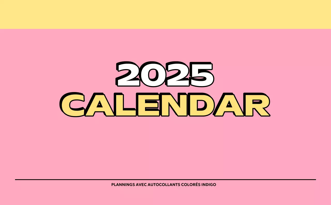 Calendriers colorés avec une variété d'illustrations rétro