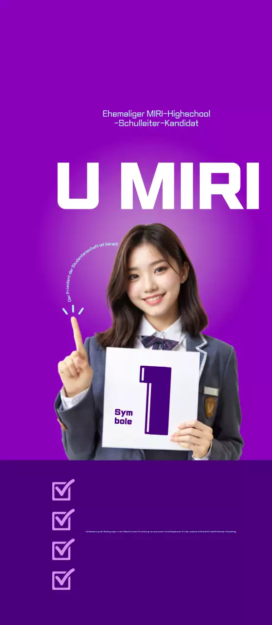 Werbung für die Wahl der Studentenvereinigung Bora Bora