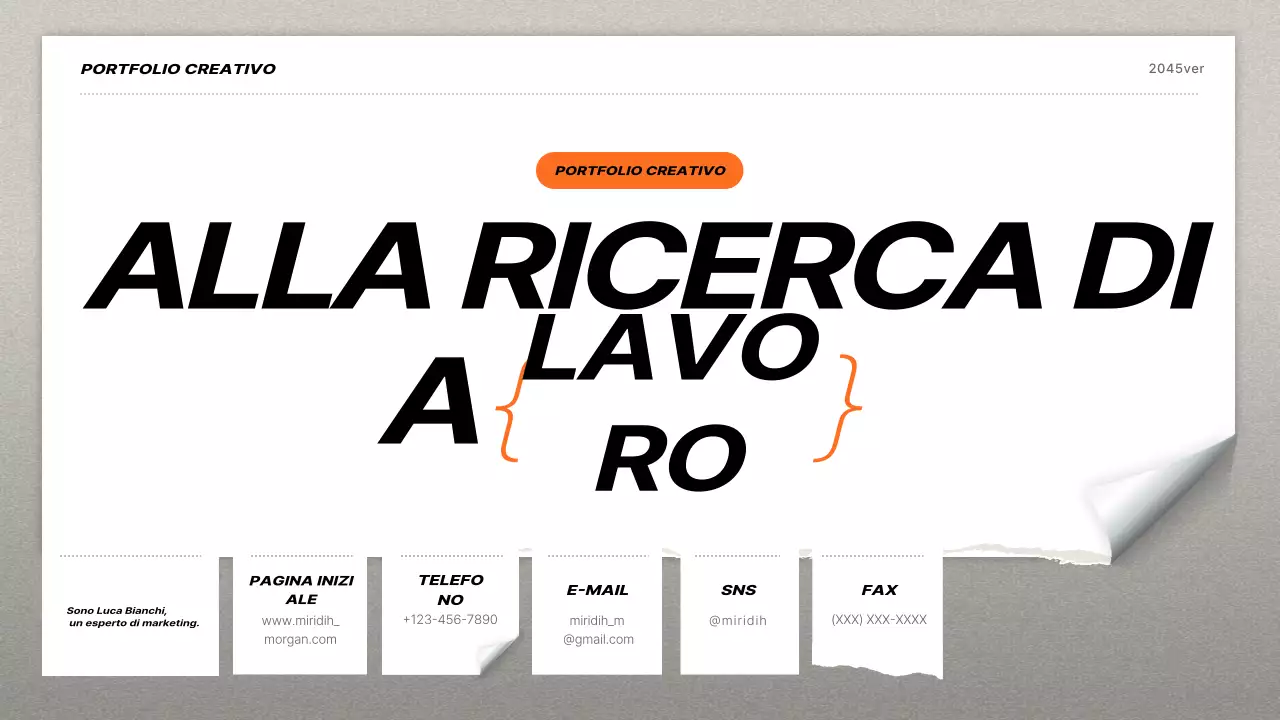 curriculum di lavoro in grassetto nero