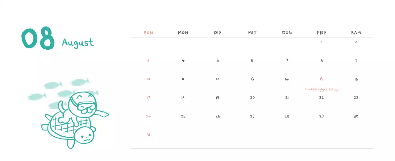 Tageskalender aus Elfenbein