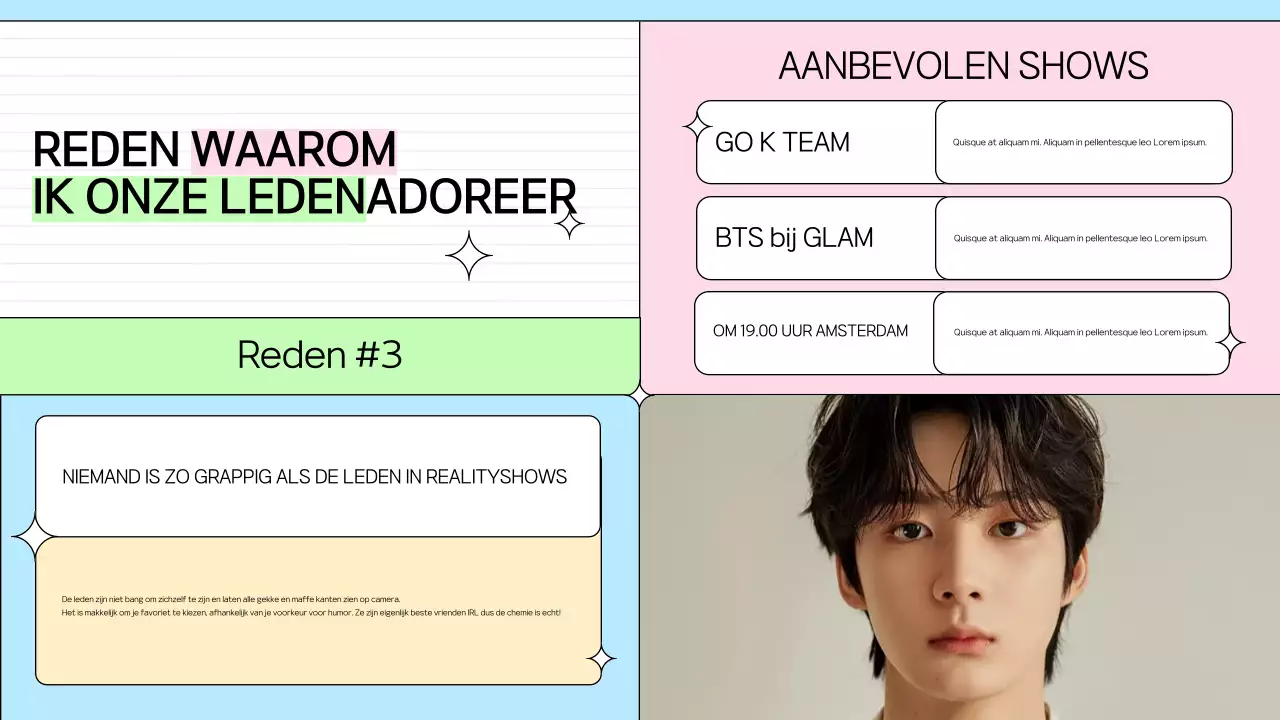 Kleurrijke trendy leden promotie