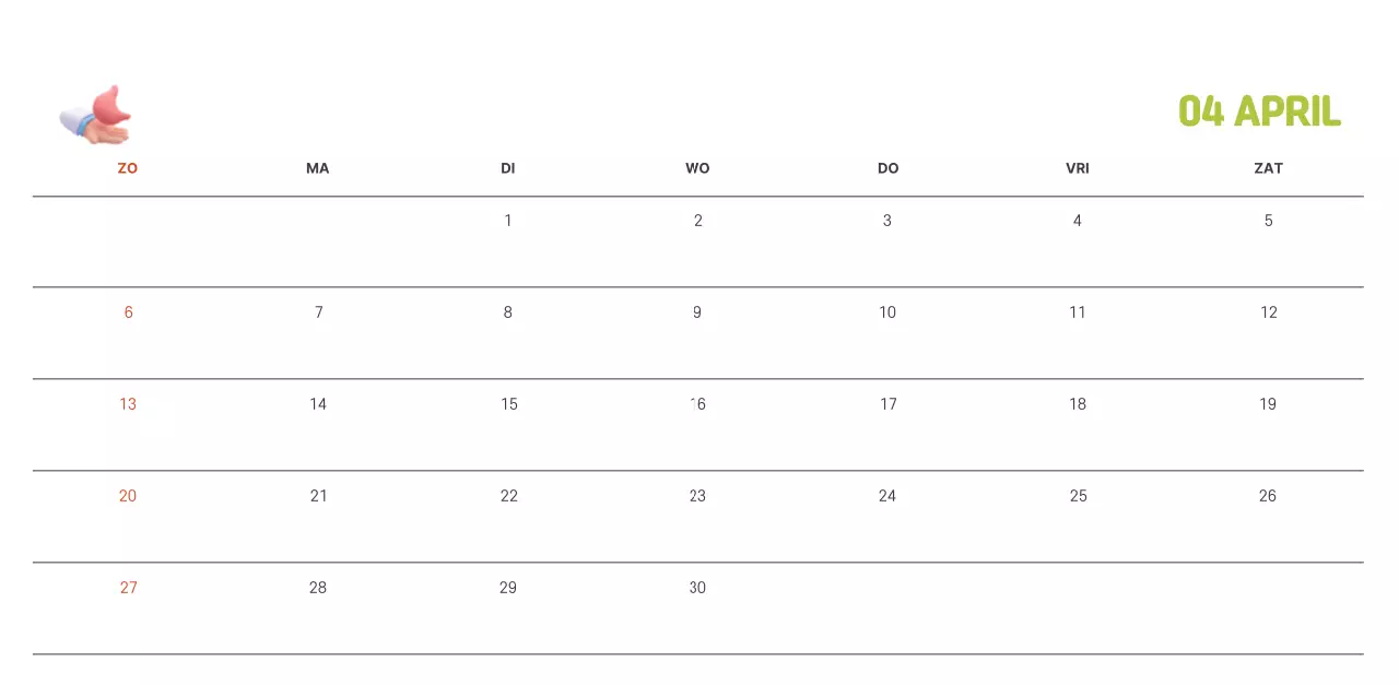 Een feestelijk ziekenhuis met illustraties met gezondheids- en gezinsthema's en kleurrijke accenten