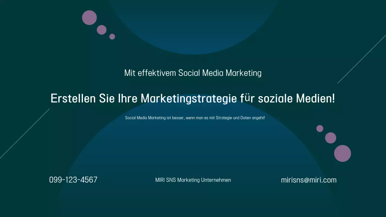 Förderung des modernen Marketing-Leitfadens für Marineblau und Regenbogen