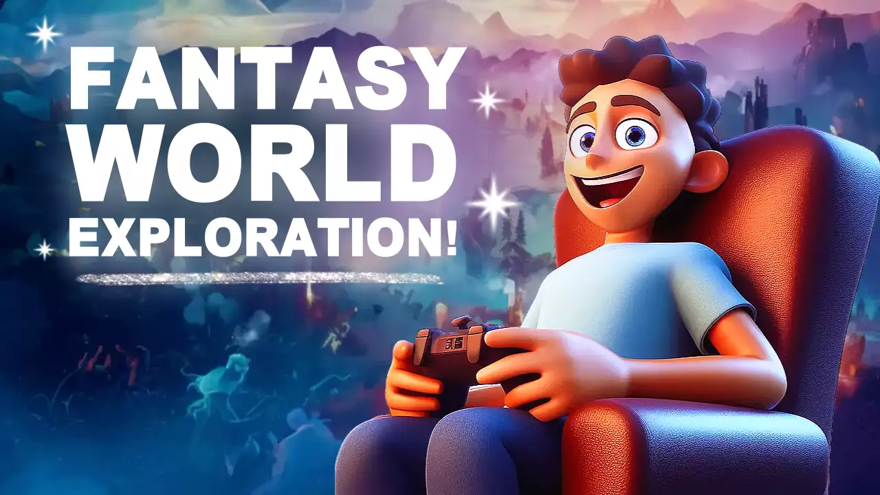 Blue Animation Fantasy Promotion YouTube Thumbnail
