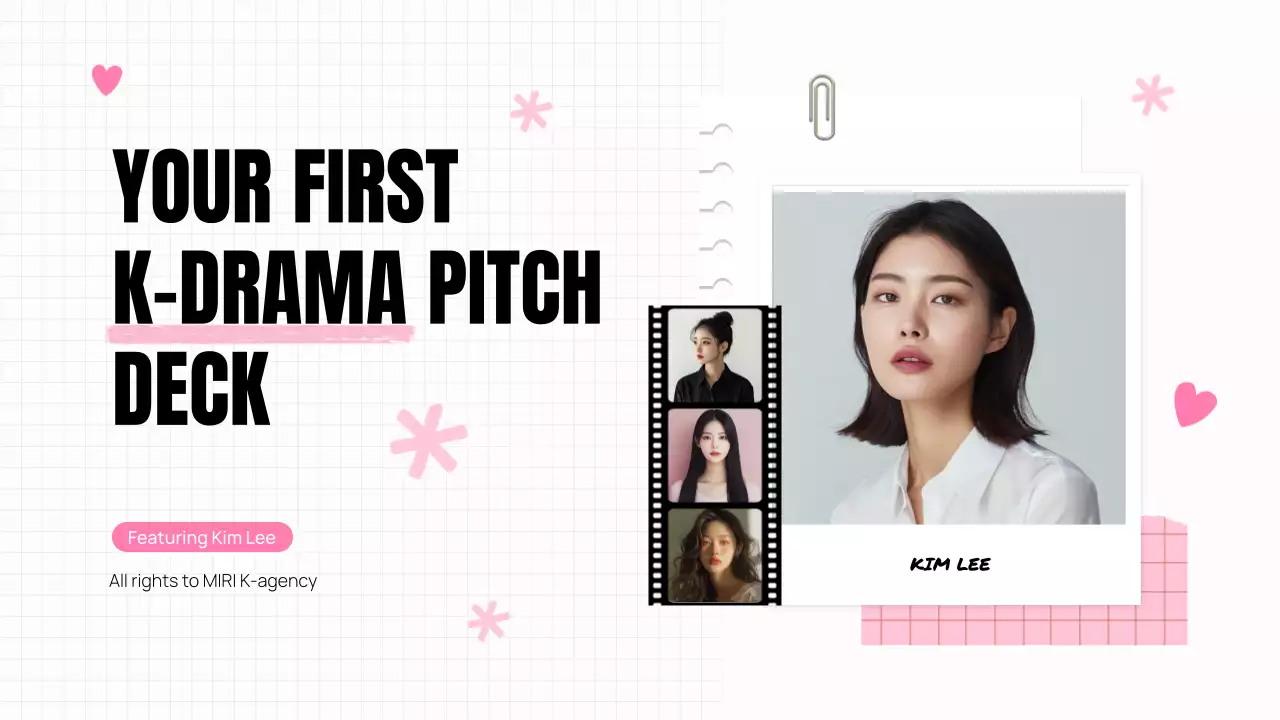 Pink Modern K-Drama Promotion Presentation