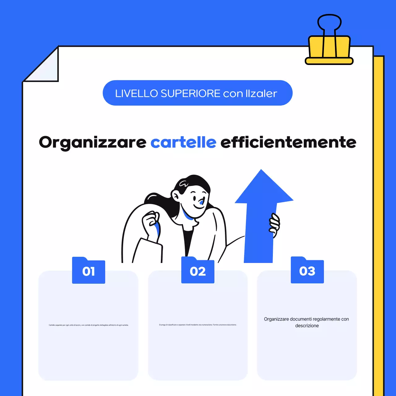 Una semplice guida blu e gialla alla vita lavorativa