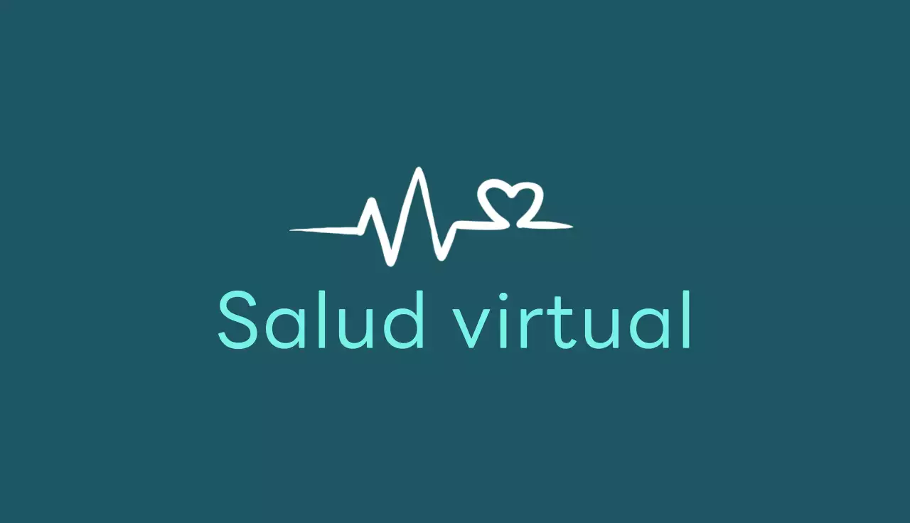 tarjeta de visita minimal health teal