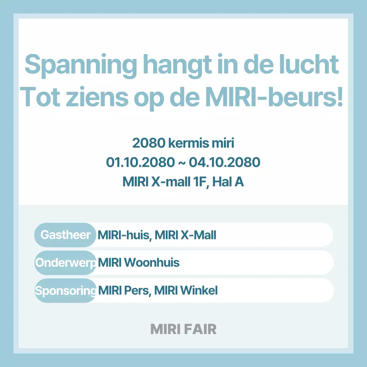 Lichtblauwe eenvoudige informatieverstrekking FAQ