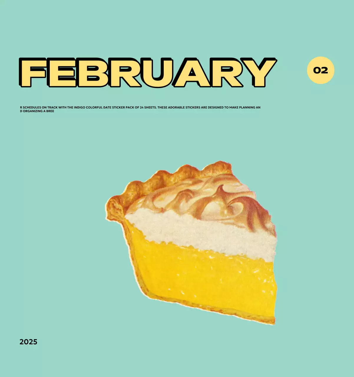 Colorful calendars with a variety of retro illustrations