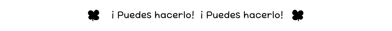 Frases de ánimo sencillas en blanco y negro