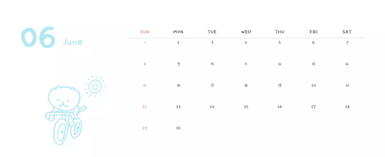 アイボリーのかわいらしい日めくりカレンダー