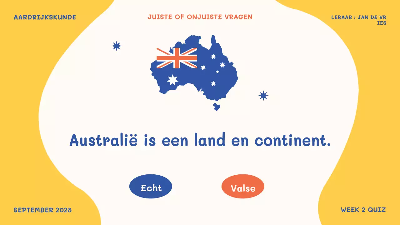 oranje ludiek schoolevenement quiz tijd presentatie