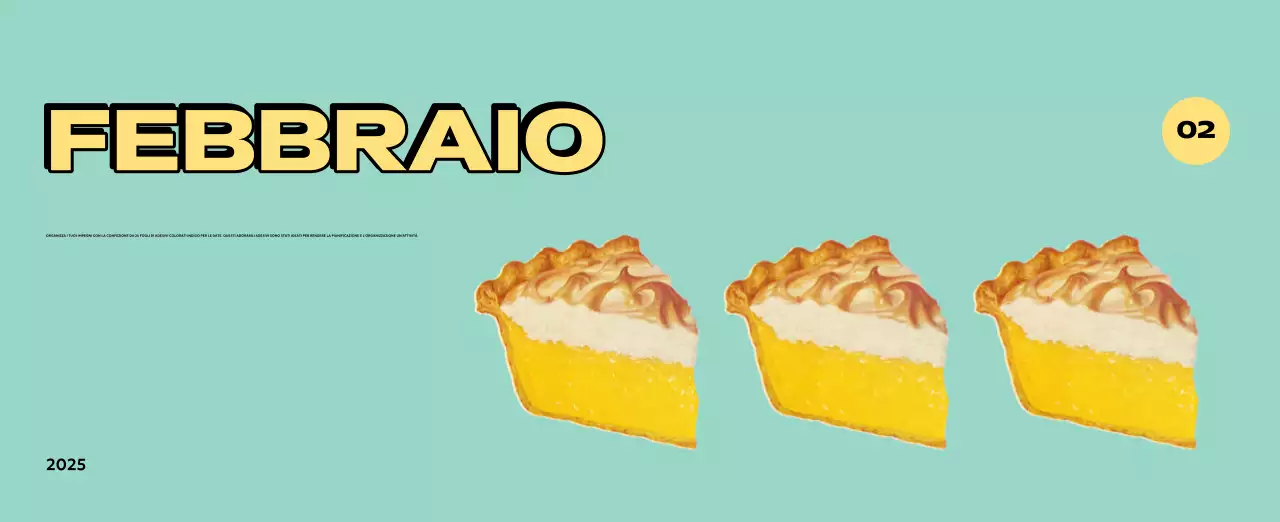 Calendari colorati con una varietà di illustrazioni retrò