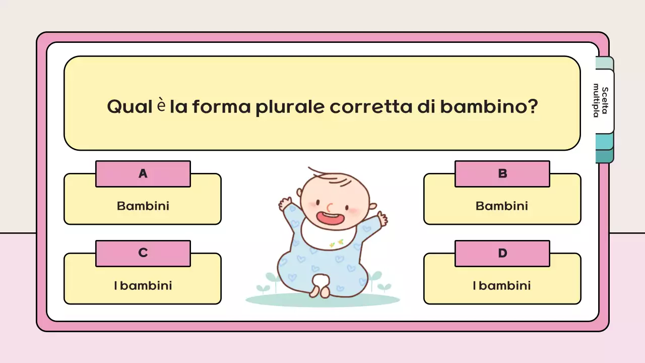 materiale di studio del quiz giocoso rosa