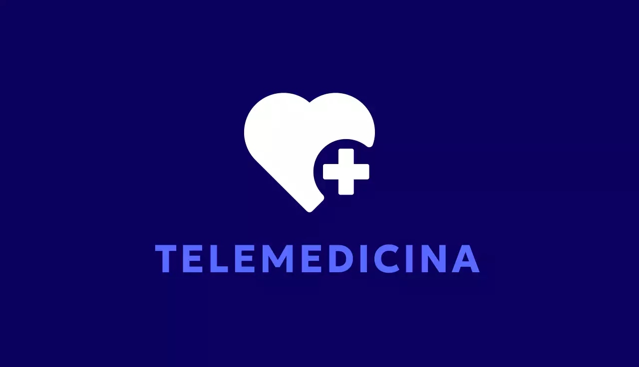 biglietto da visita blu minimal per la telemedicina