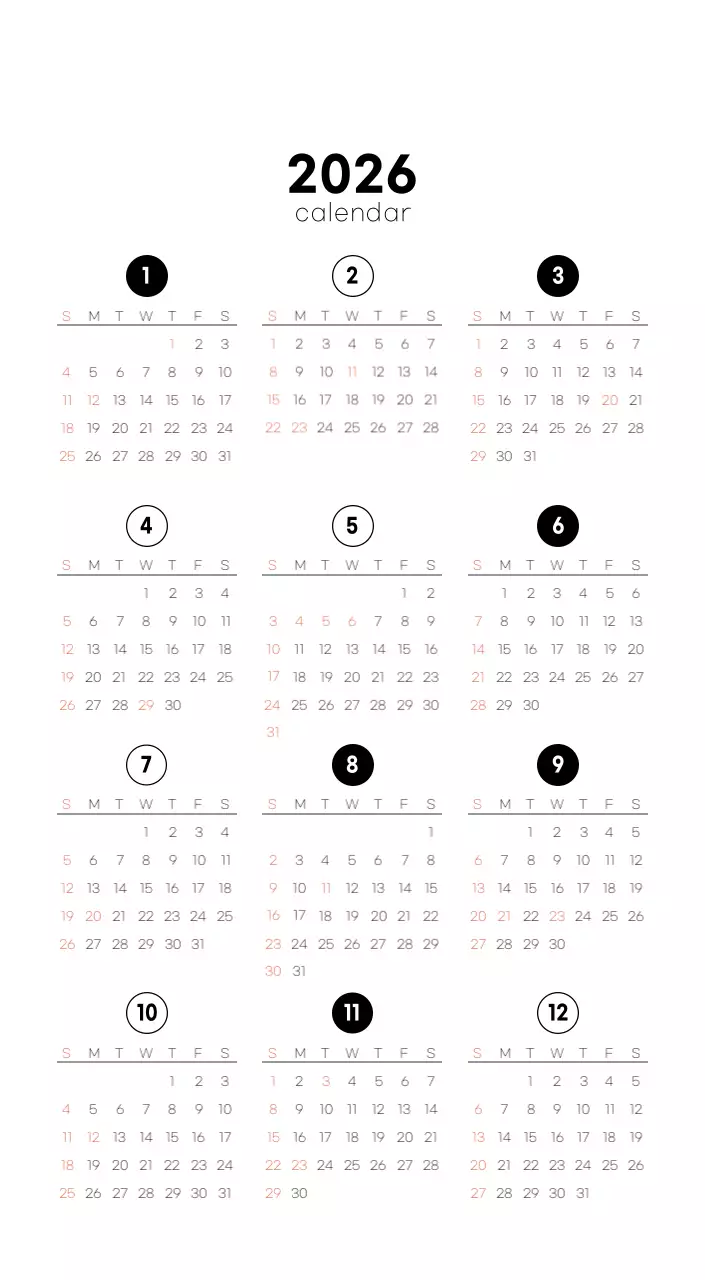 ホワイトトーンのシンプルなコーヒー写真カフェ用卓上カレンダー