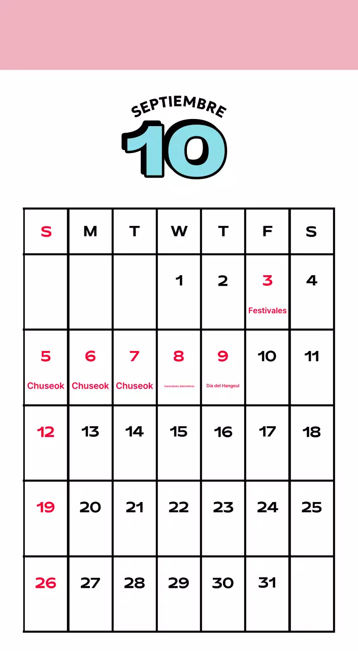 Coloridos calendarios con diversas ilustraciones retro