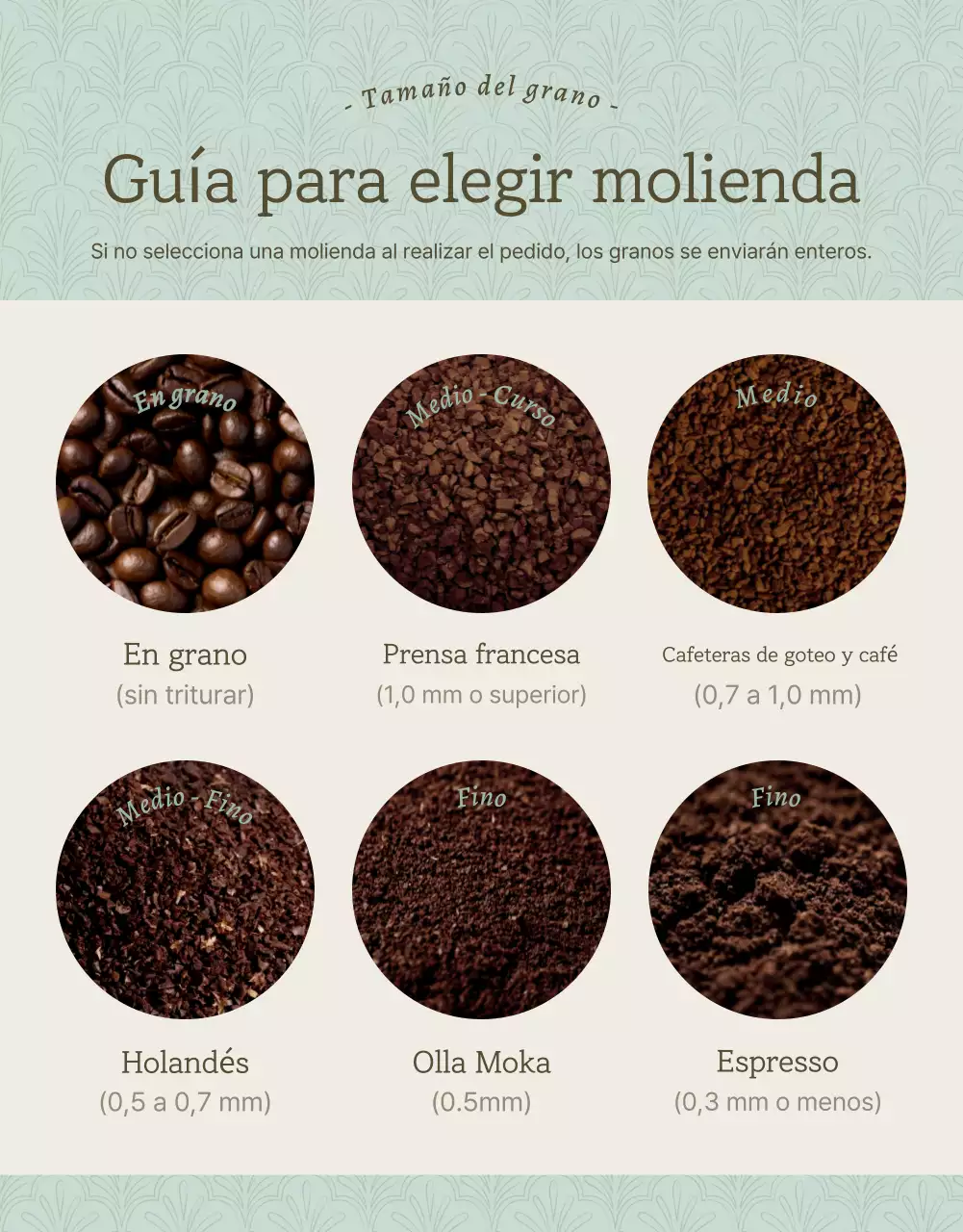 Promover la venta de granos de café vintage en azul claro y marrón