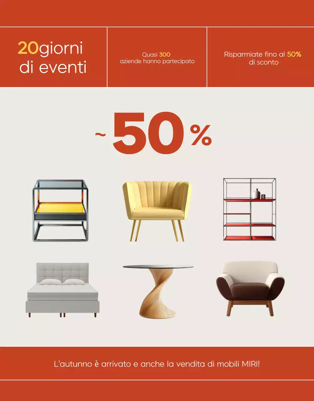 Promuovere un'offerta di sconto Orange Modern