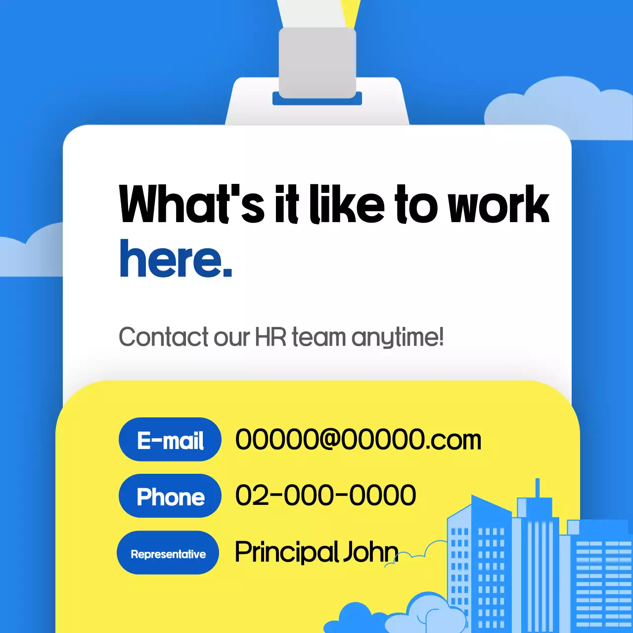 Blue Professional Workplace Guide Instagram Carousel