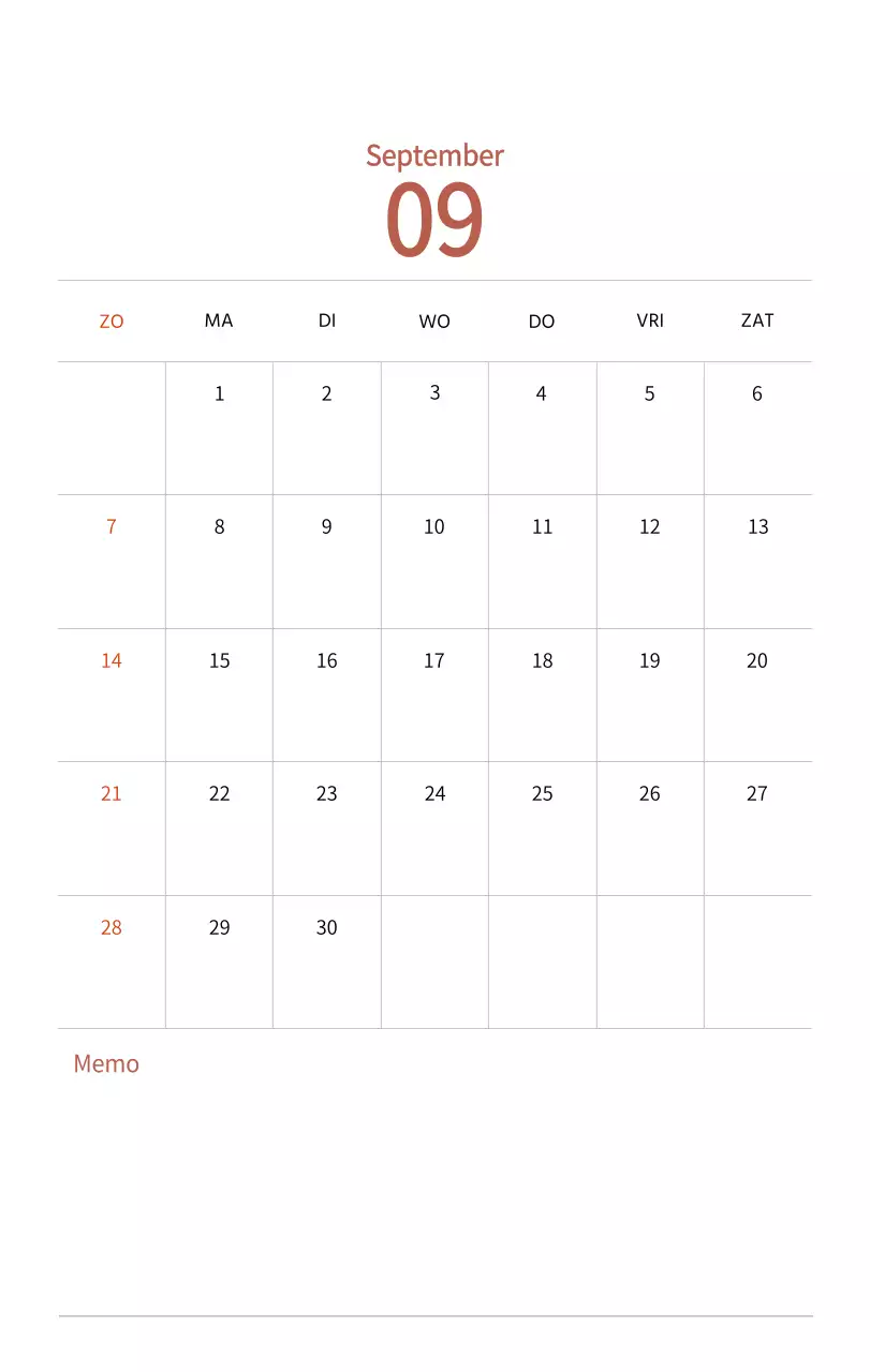 Nieuwjaarskalender met een warme geïllustreerde uitstraling